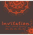 Indian wedding invitation Indian wedding invitation vector image