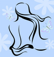 Woman body vector image
