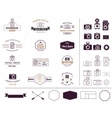 Photographer and photo studio element signatute vector image