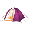 Violet tent vector image