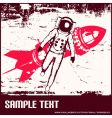 Retro space travel vector image
