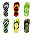 Beach sandals vector image