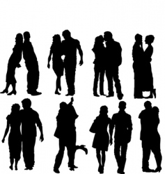 Happy couple vector image