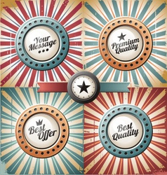 Retro and vintage backgrounds vector image