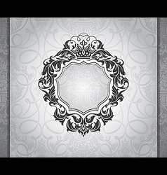 Floral frame vector image