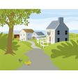 Small village vector image