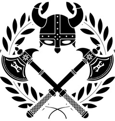 Viking glory stencil first variant vector image