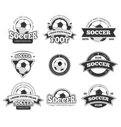 Football soccer club logo badge templates vector image