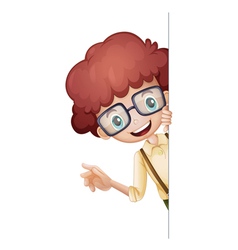 A boy vector image