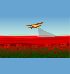 Natural field landscape template Natural field landscape template vector image