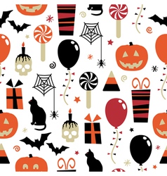 Halloween pattern vector image