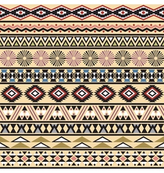 Tribal striped seamless pattern vector image
