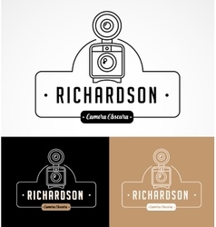 Photographer and photo studio element signatute vector image