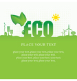 Eco banner vector image
