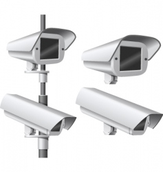 Security camera vector image