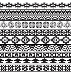 Tribal striped seamless pattern vector image