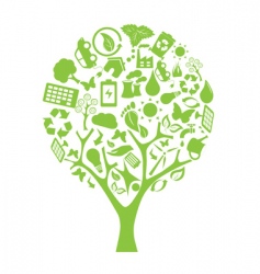 Eco tree vector image