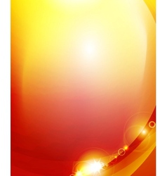Sunshine orange background vector image
