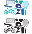 Sport silhouettes vector image