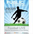 Soccer tournament flyer vector image
