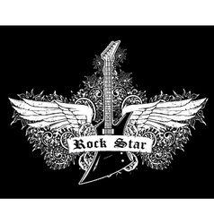 Music emblem vector image