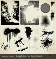 Grungy textures and design element vector image