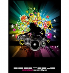 Musical event background vector image
