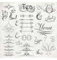Calligraphic design elements vector image
