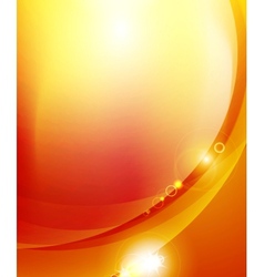 Sunshine orange background vector image