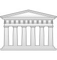 Greek temple vector image