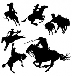 Cowboys vector image