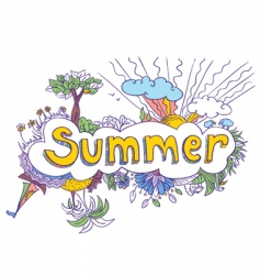 Summer vector image