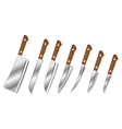 A set of knives vector image