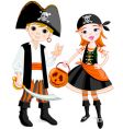 Pirate couple vector image