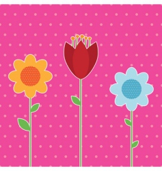 Flower background vector image