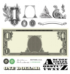 Money elements vector image