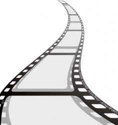 Film strip reel wave vector image