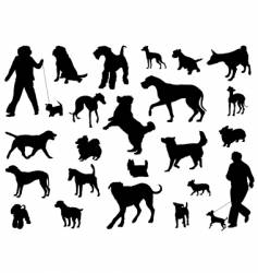 Dog collection vector image
