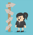 Business Woman choice vector image