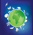 Eco planet vector image