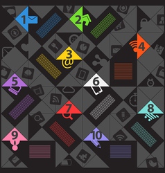 Modern color social media content template vector image
