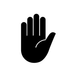 simple hand icon vector image