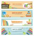 Back to school banners vector image