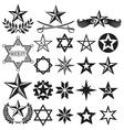 Set of stars vector image