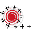 Abstract Airplane vector image