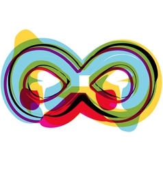 Colorful font vector image
