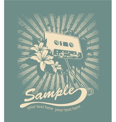 Music t-shirt design vector image