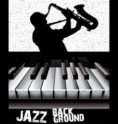 Jazz background vector image