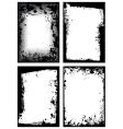 Grunge border collection vector image