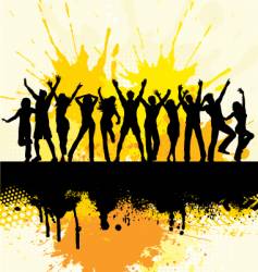 Grunge party vector image